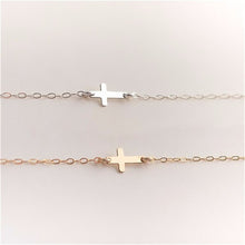 Load image into Gallery viewer, Sideways Cross Bracelet